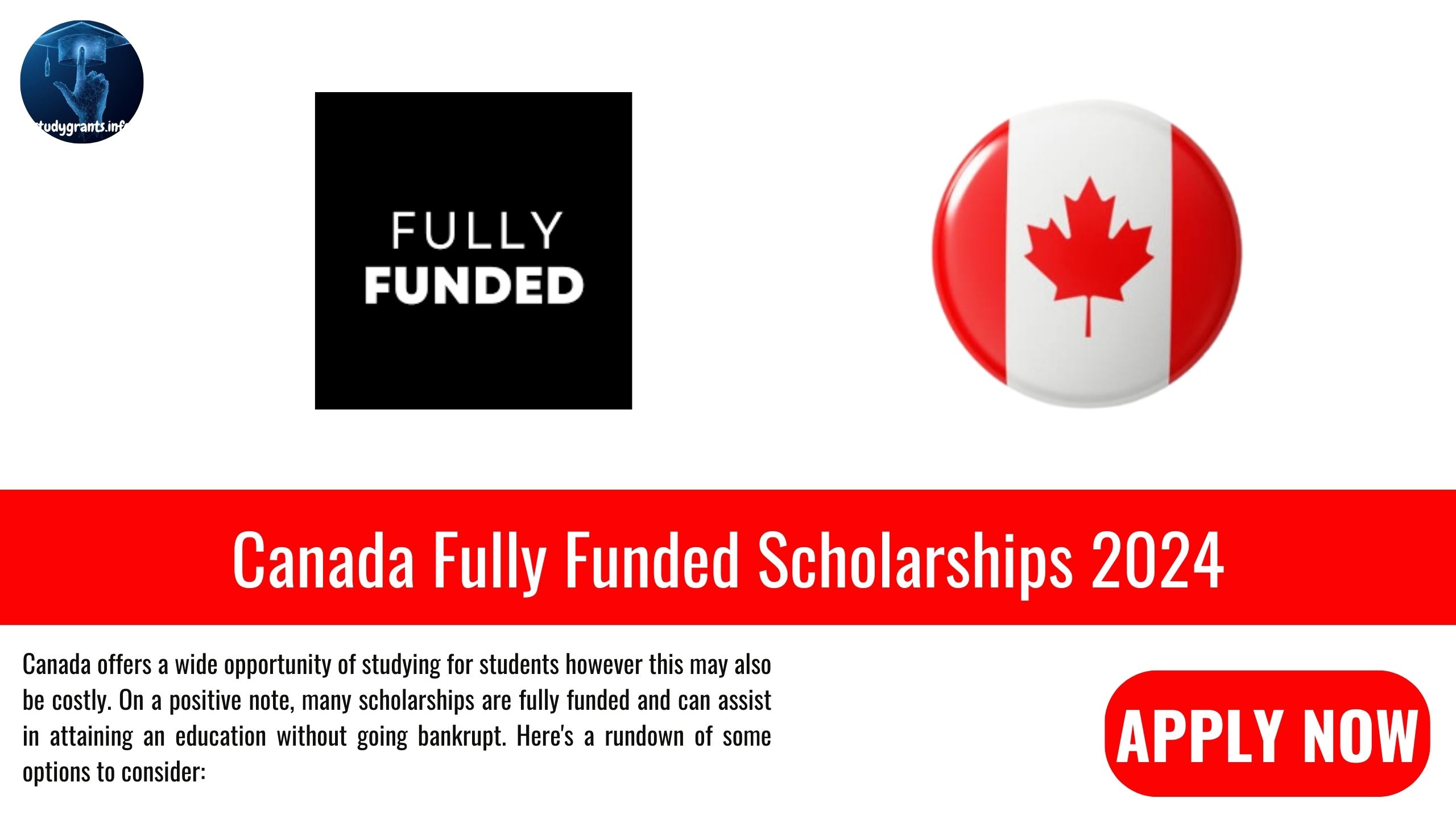 Canada Fully Funded Scholarships 2024 Study Grants