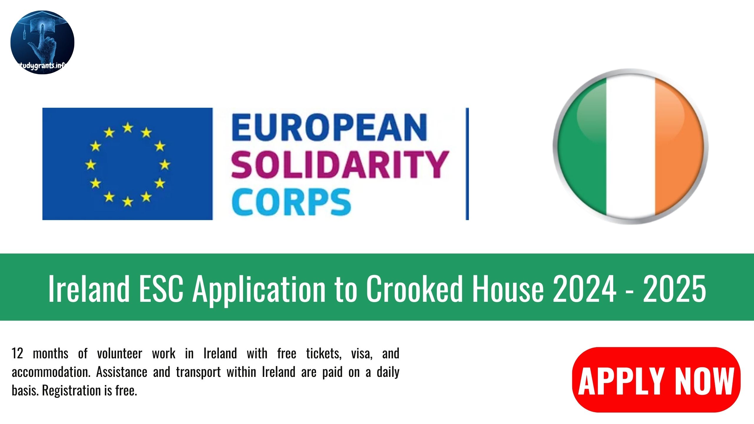 Ireland ESC Application to Crooked House 2024 2025 Study Grants