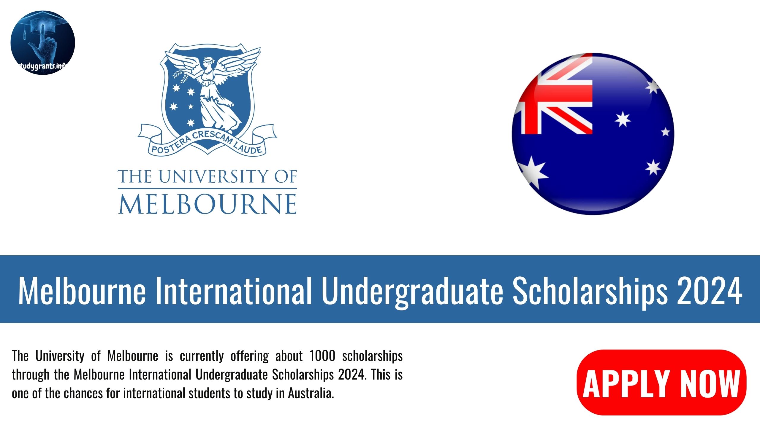 Melbourne International Undergraduate Scholarships 2024 Study Grants