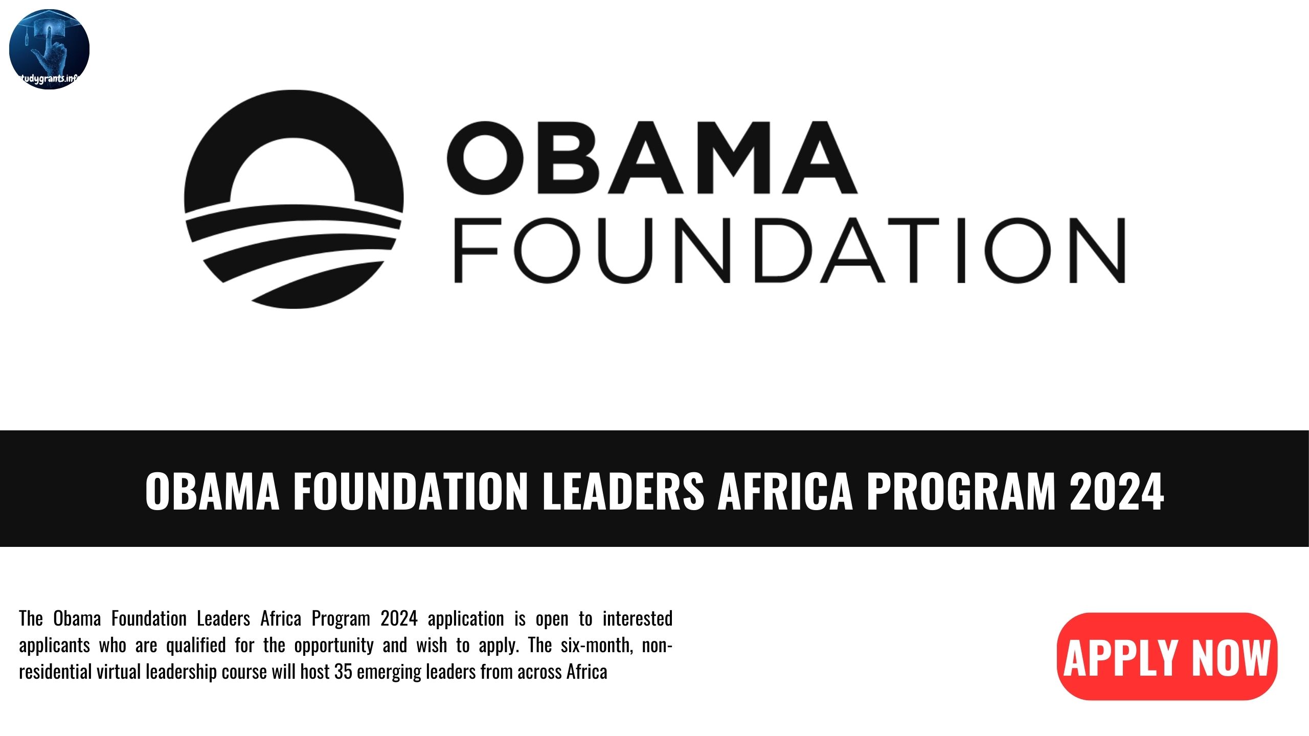 Obama Foundation Leaders Africa Program 2024 Study Grants