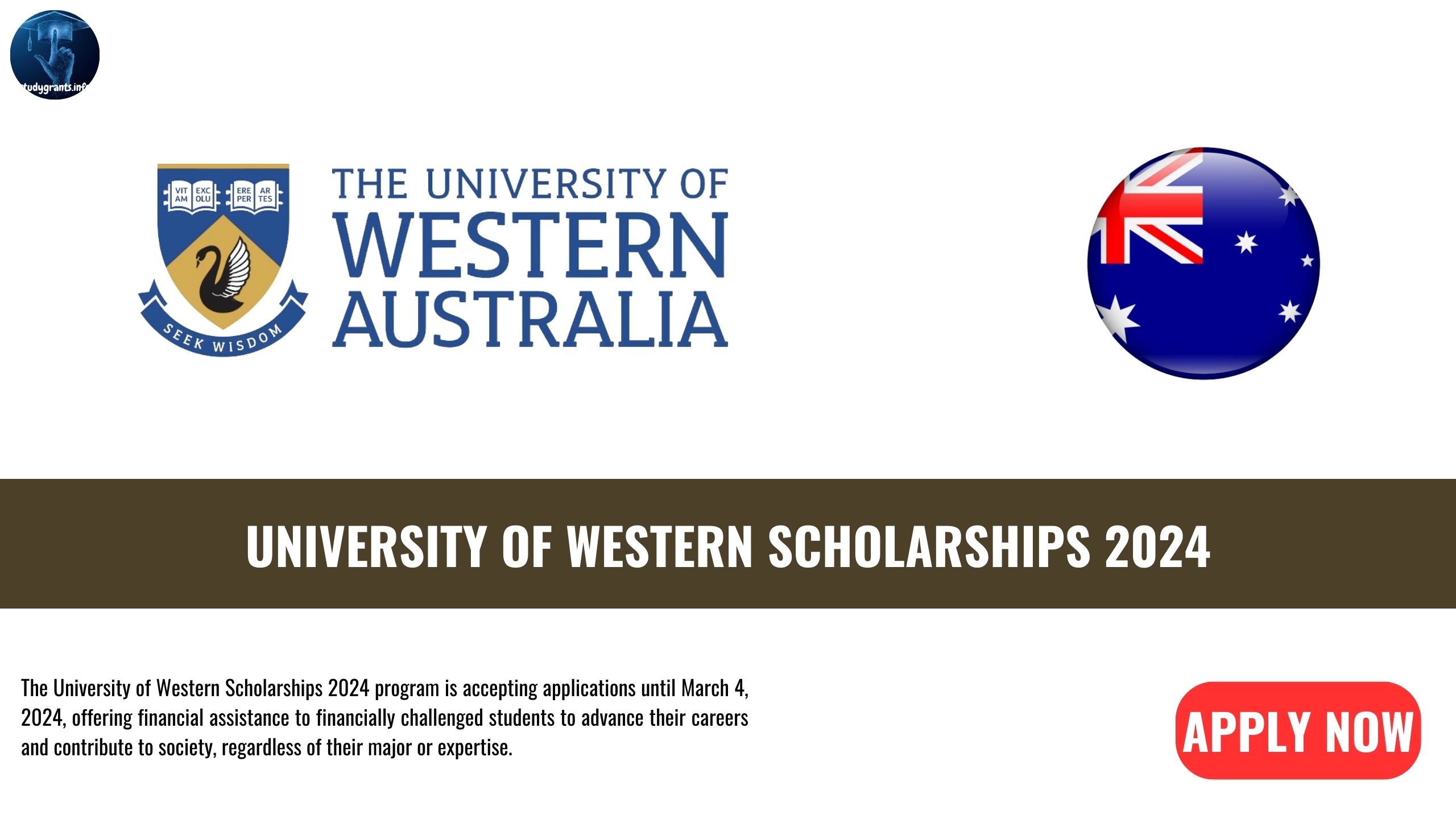 University Of Western Scholarships 2024 Study Grants